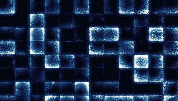 istock abstract background made from glowing grunge tiles 497284711