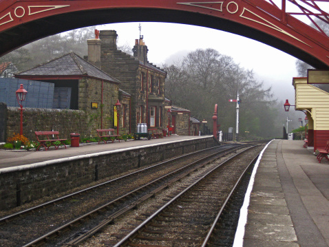 Goathland railway station on the North Yorkshire Moors Railway.