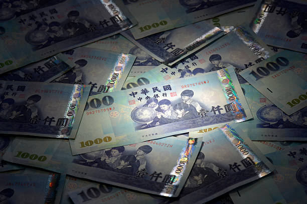 Taiwan Banknotes 1000 New Taiwan Dollars bill twd stock pictures, royalty-free photos & images