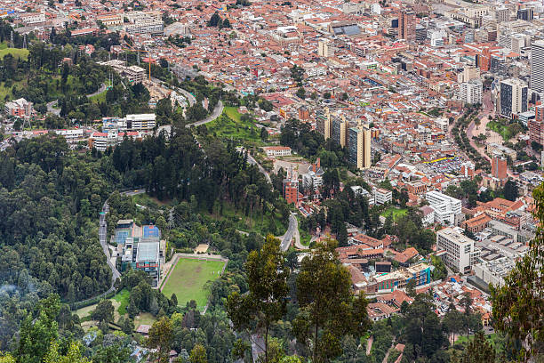 istock Bogota, Colombia - Downtown view from Monserrate 497286579
