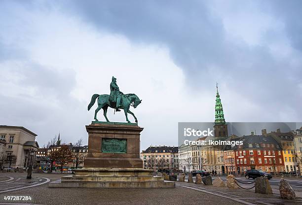 Square In Copenhagen Denmark Scandinavia Stock Photo - Download Image Now - 2015, Aggression, Arts Culture and Entertainment