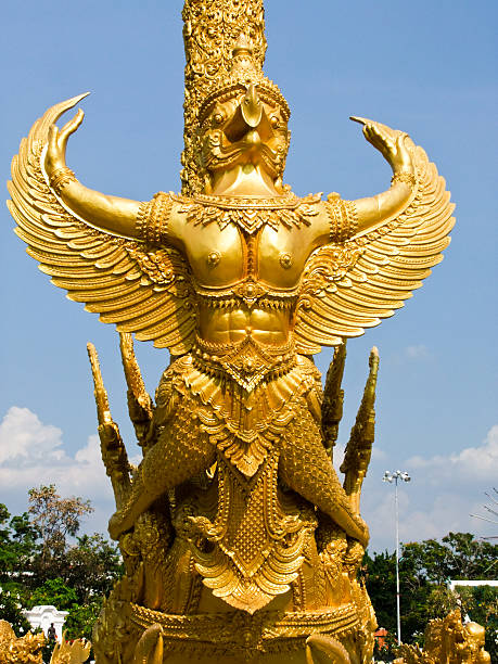 istock Golden wax sculpture in Ubon Ratchathani, Thailand 497299601