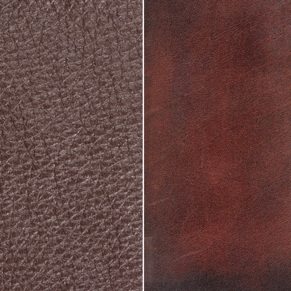 Brown vintage leather texture closeup