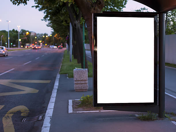 istock Billboard at a bus station in the city 497303157
