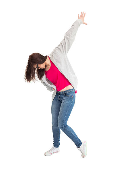 istock Trendy young woman dancing 497303447