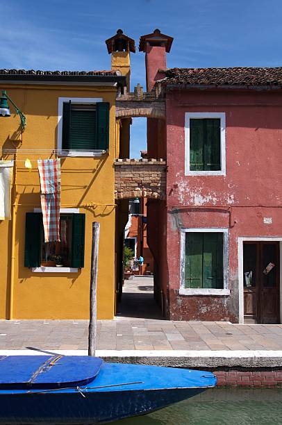 istock Houses and boats on Burano 497304583