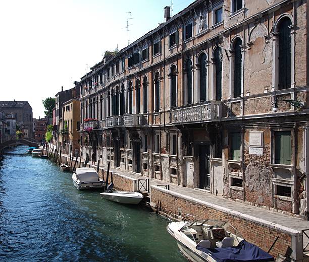 istock Canal with houses in Venice 497304639