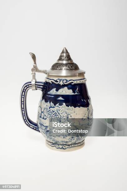 Cerveza Vintage Taza Foto de stock y más banco de imágenes de Azul - Azul, Baviera, Bebida