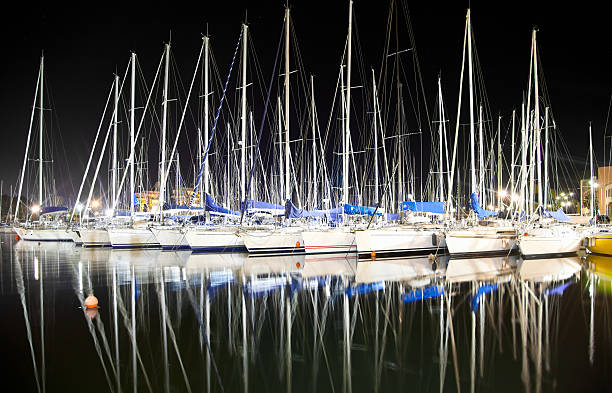 istock Port Cala in Palermo , Sicily. Night photo. 497309438