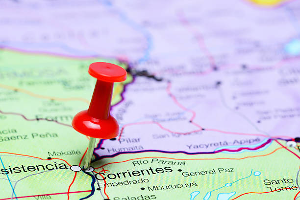 istock Corrientes pinned on a map of Argentina 497310768