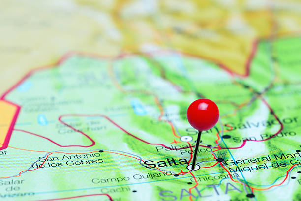 istock Salta pinned on a map of Argentina 497311022
