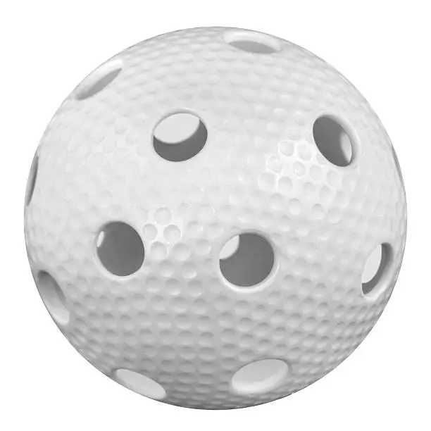 floorball ball isoled on white background
