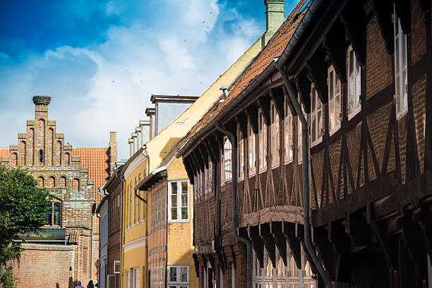 Ribe Town In Denmark Roof tops of Ribe town billund stock pictures, royalty-free photos & images