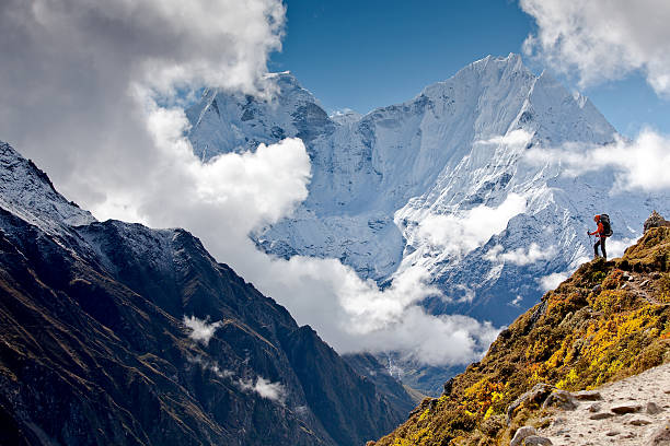 istock Hiking in Himalaya mountains 497317616