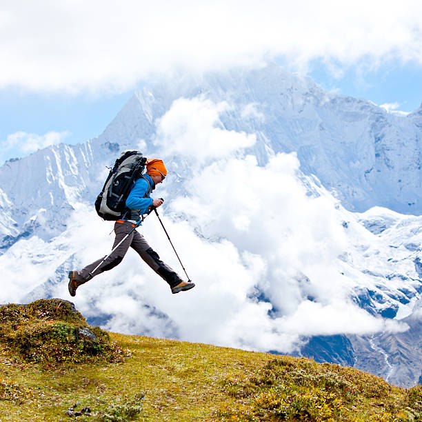 istock Hiking in Himalaya mountains 497317898