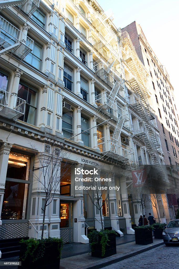 Louis Vuitton Store On Streets Soho Manhattan New York Stock Photo -  Download Image Now - iStock