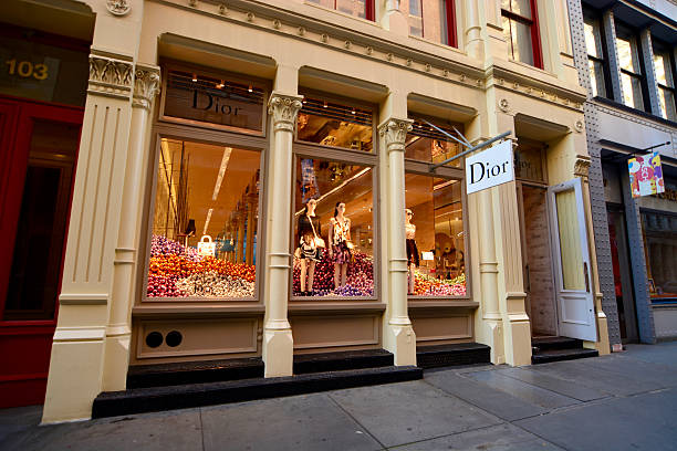 New York, USA - November 16, 2015: Dior store in Soho Manhattan New York on an autumn 