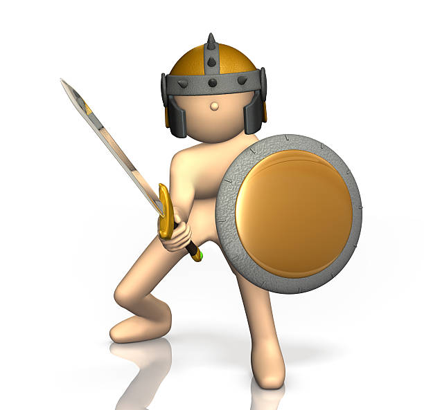 istock Swordsman takes up the sword. 497342509