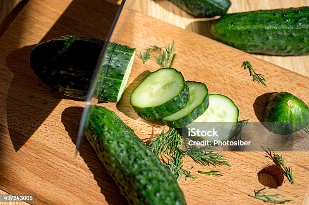 Cucumbers Stock Photo - Download Image Now - Backgrounds, Chef, Circle