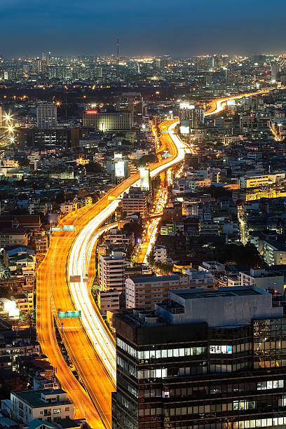 istock Bangkok Cityscape at twilight, Bangkok Highway 497343063