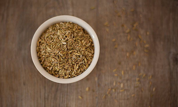 Fennel seeds stock photo