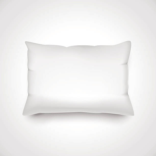 White vector pillow. vector art illustration