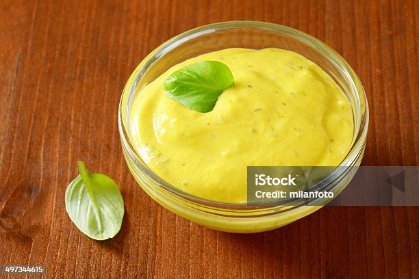 Curry Sauce Stock Photo - Download Image Now - Basil, Bowl, Close-up