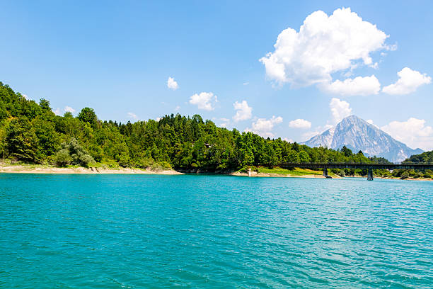 istock Large view on the beautiful lake 497345240