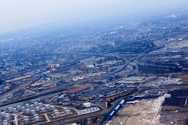 Photo of New York, JFK. Aerial photo.