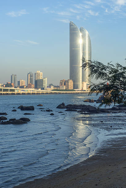China Xiamen skyline stock photo