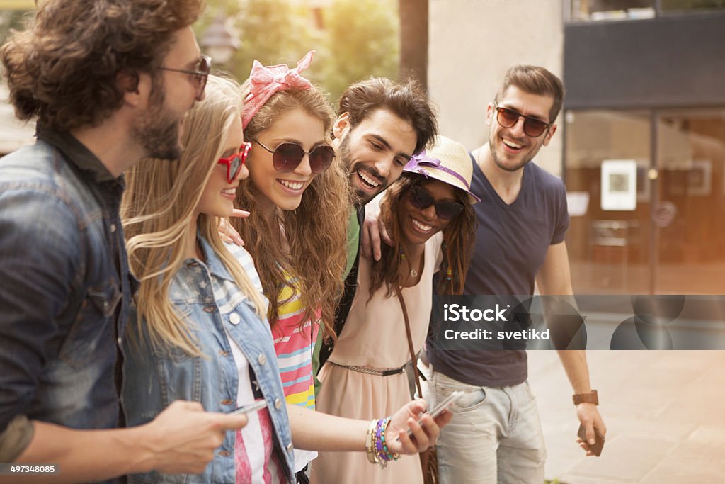 Freunden Spaß im Freien. - Lizenzfrei Afrikanischer Abstammung Stock-Foto