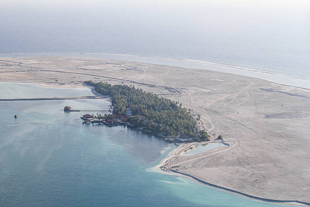 istock Bird eye view at the Indian Ocean, Maldives 497349568