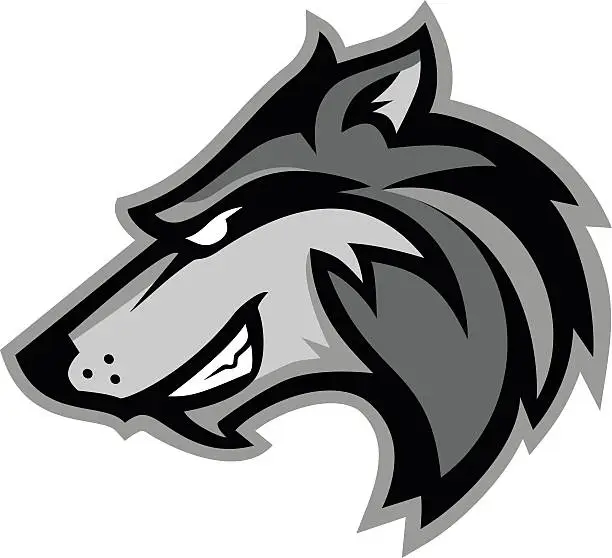 Vector illustration of Wolf Mascot