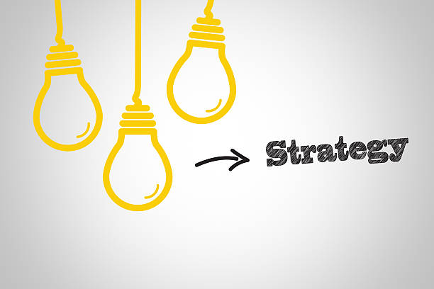 istock light bulbs strategy text , business idea , business concept 497351652