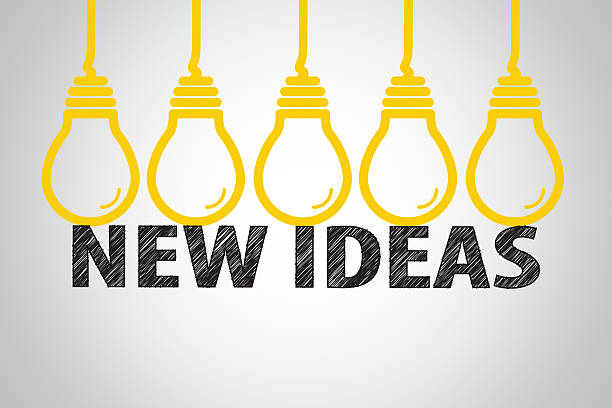 istock light bulbs new idea text , business idea , business concept 497351674