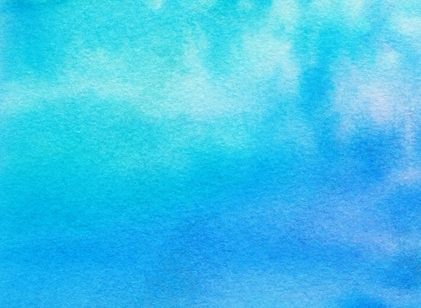 istock Vibrant hues of blue hand painted with subtle texture 497356782