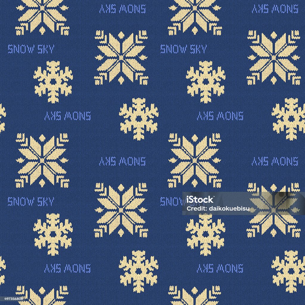 Snow Design Pattern Stock Illustration - Download Image Now - 2015 ...