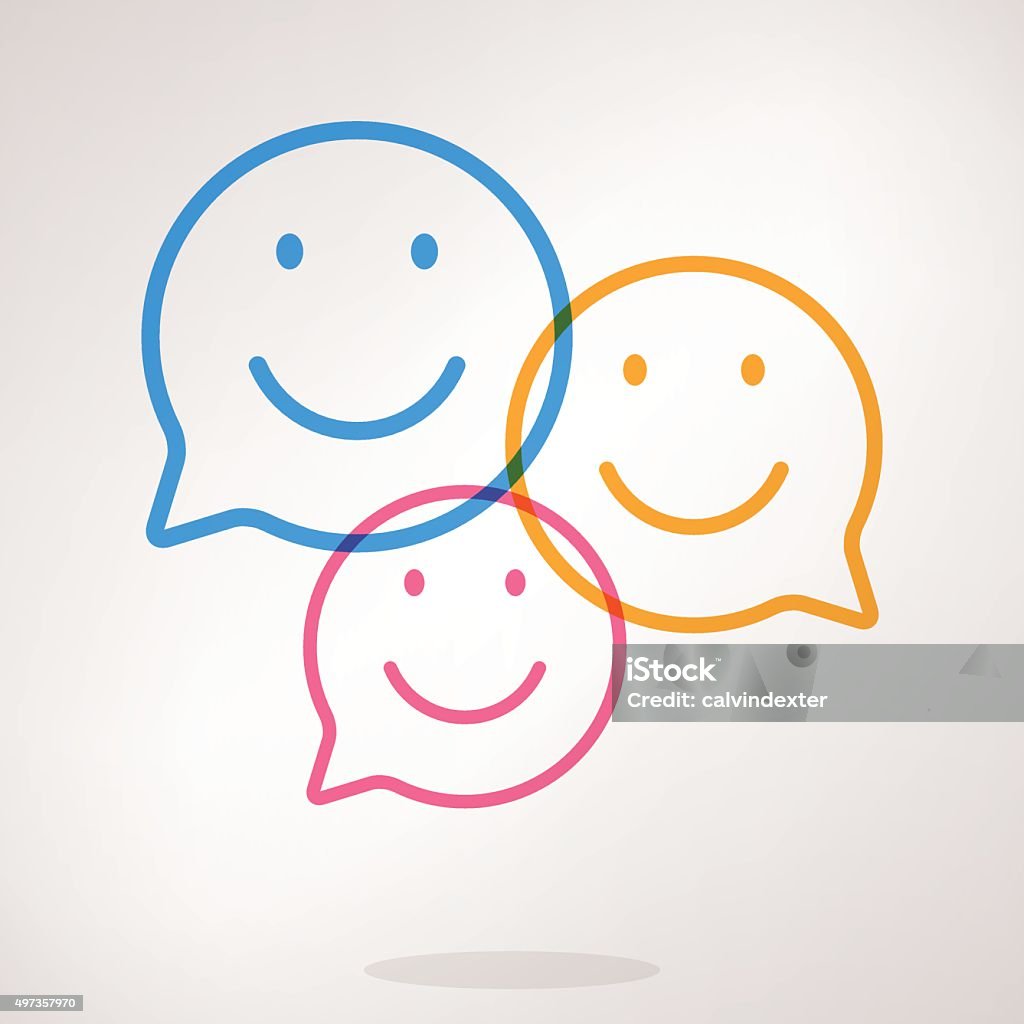 Speech bubble emojis - Royalty-free Pictogram vectorkunst