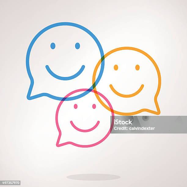 Speech Bubble Emojis Stockvectorkunst en meer beelden van Pictogram - Pictogram, Geluk, Glimlachen