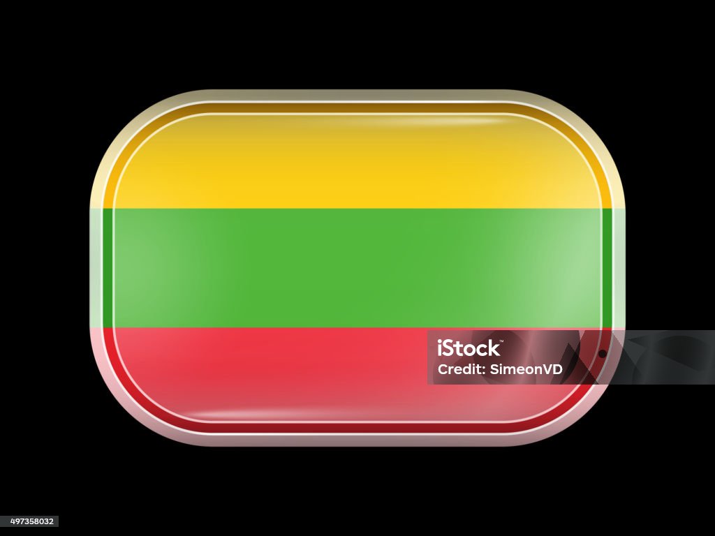 Myanmar Variant Flag. Rectangular Shape with Rounded Corners Myanmar Variant Flag. Rectangular Shape with Rounded Corners. This Flag is One of a Series of Glass Buttons 2015 stock vector