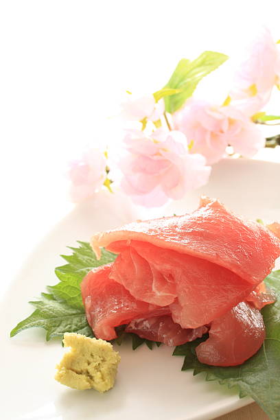 istock Japanese food, maguro tuna fish 497358184