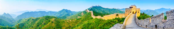 a grande muralha da china - tourist travel china great wall of china - fotografias e filmes do acervo