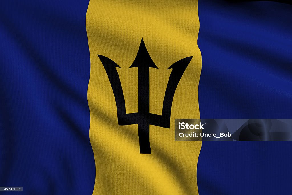 Bandeira de Barbados - Royalty-free Atividade Foto de stock