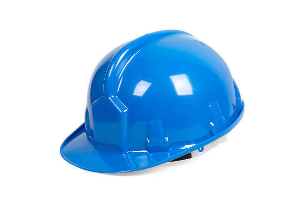 블루 단단함 안전모 - blue helmet 뉴스 사진 이미지