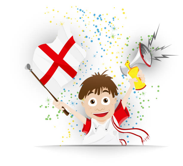 istock England Soccer Fan Flag Cartoon 497373199