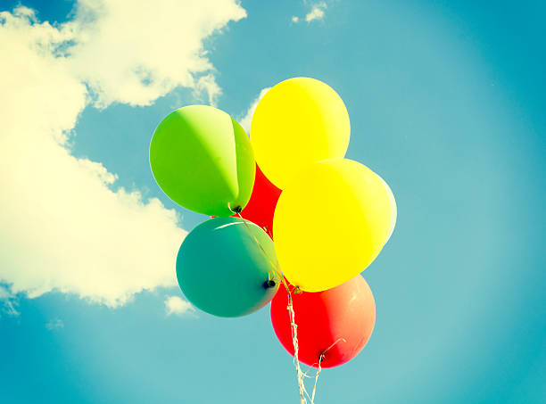istock Colorful balloons in the air 497375283