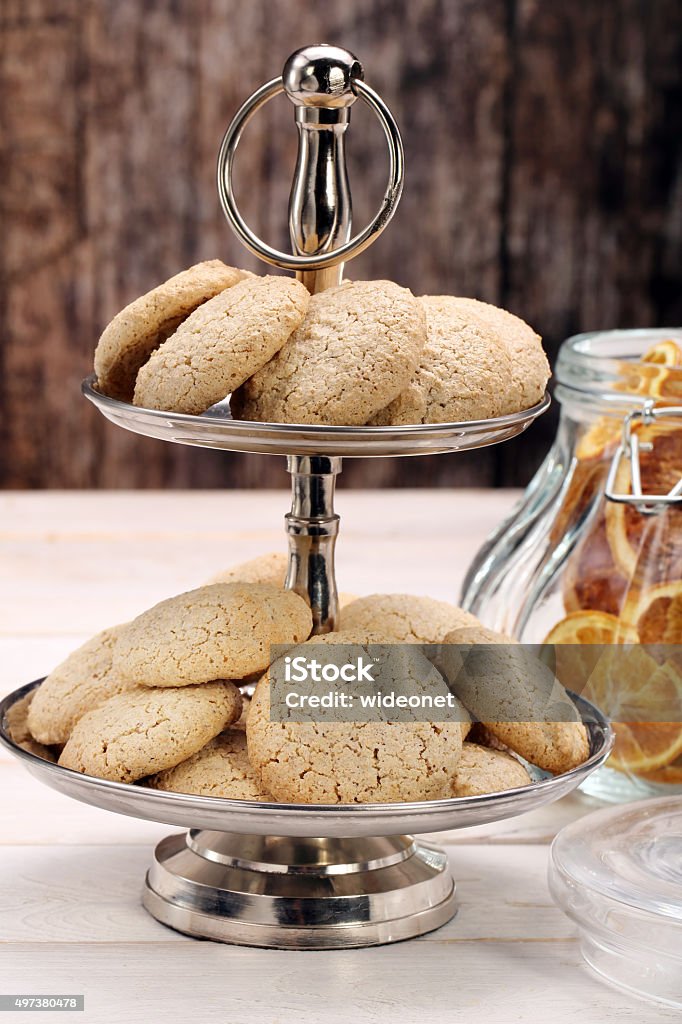 Homemade coconut meringue macaroon cookie 2015 Stock Photo