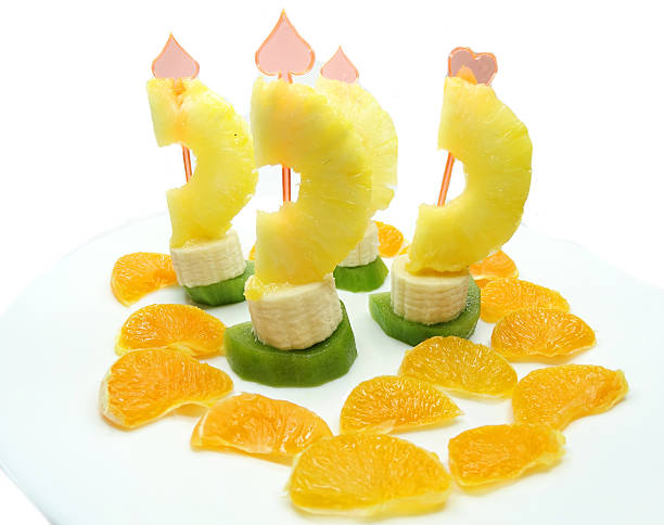 creative fruit child dessert yacht boats form
