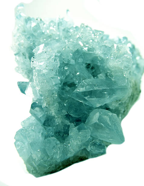 istock aquamarine geode geological crystals 497382210