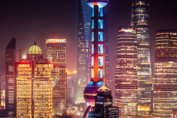 istock Pudong financial district, Shanghai 497383566